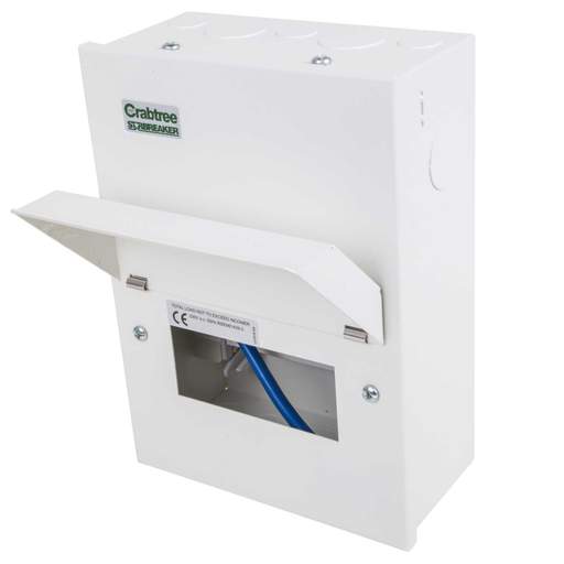 Crabtree Starbreaker 6 Way Metal Clad Consumer Unit (No Incomer)