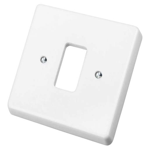 Crabtree 1 Gang Grid Front Plate White