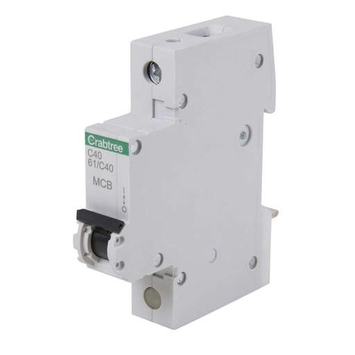 Crabtree Starbreaker 40A Single Pole 6kA C Curve MCB