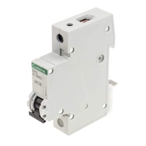 Crabtree Starbreaker 40A Single Pole 6kA B Curve MCB