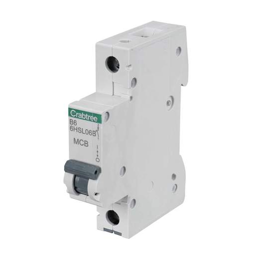Crabtree 6A Single Pole 10kA B Curve MCB