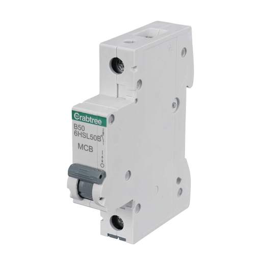Crabtree 50A Single Pole 10kA B Curve MCB