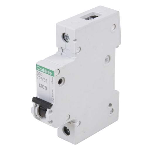 Crabtree Polestar 32A 16kA Single Pole B Curve MCB