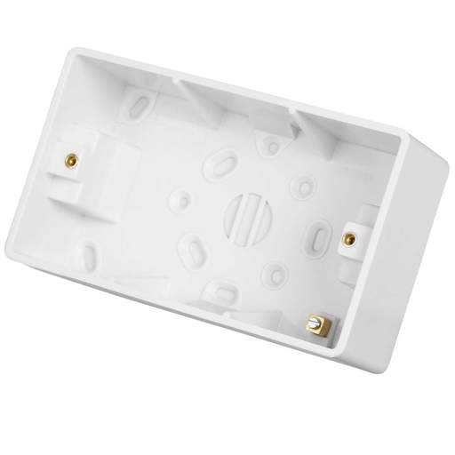 Crabtree 2 Gang 49mm Pattress Back Box White