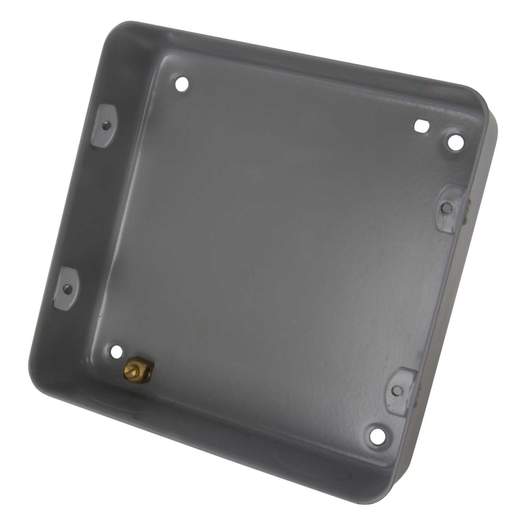 Crabtree 6 and 8 Gang Flush or Surface Metal Back Box with Knockouts