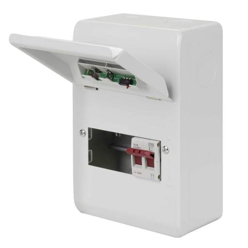 Cudis 4 Way Lumo Titan 100A Isolator Incomer Metal Clad Consumer Unit