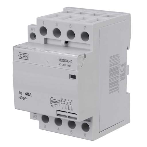 Cudis 40A 4 Pole 4 Module Contactor 4 NO Contacts
