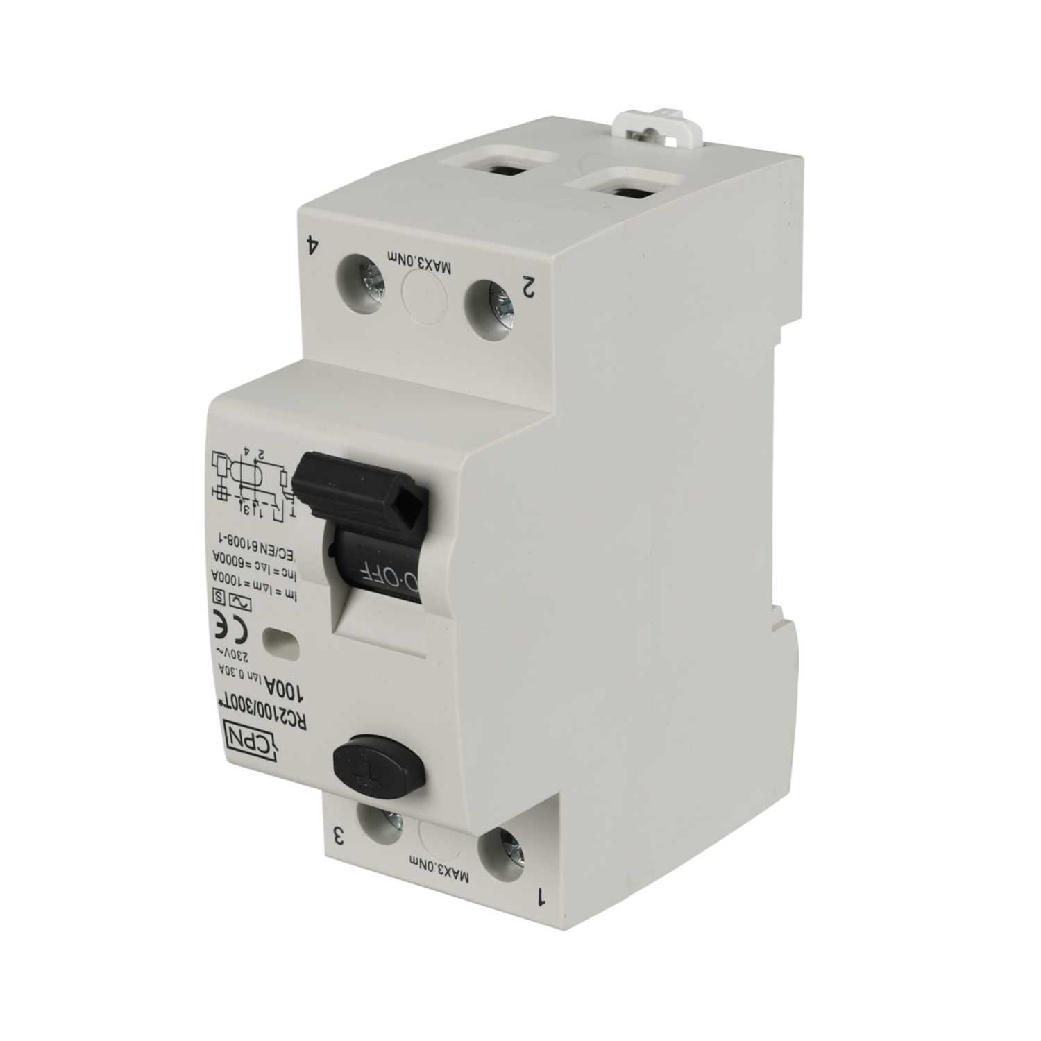Cudis CPN 100A 2 Pole 300mA Type A Time Delay RCD (RC2100/300ASI) CEF