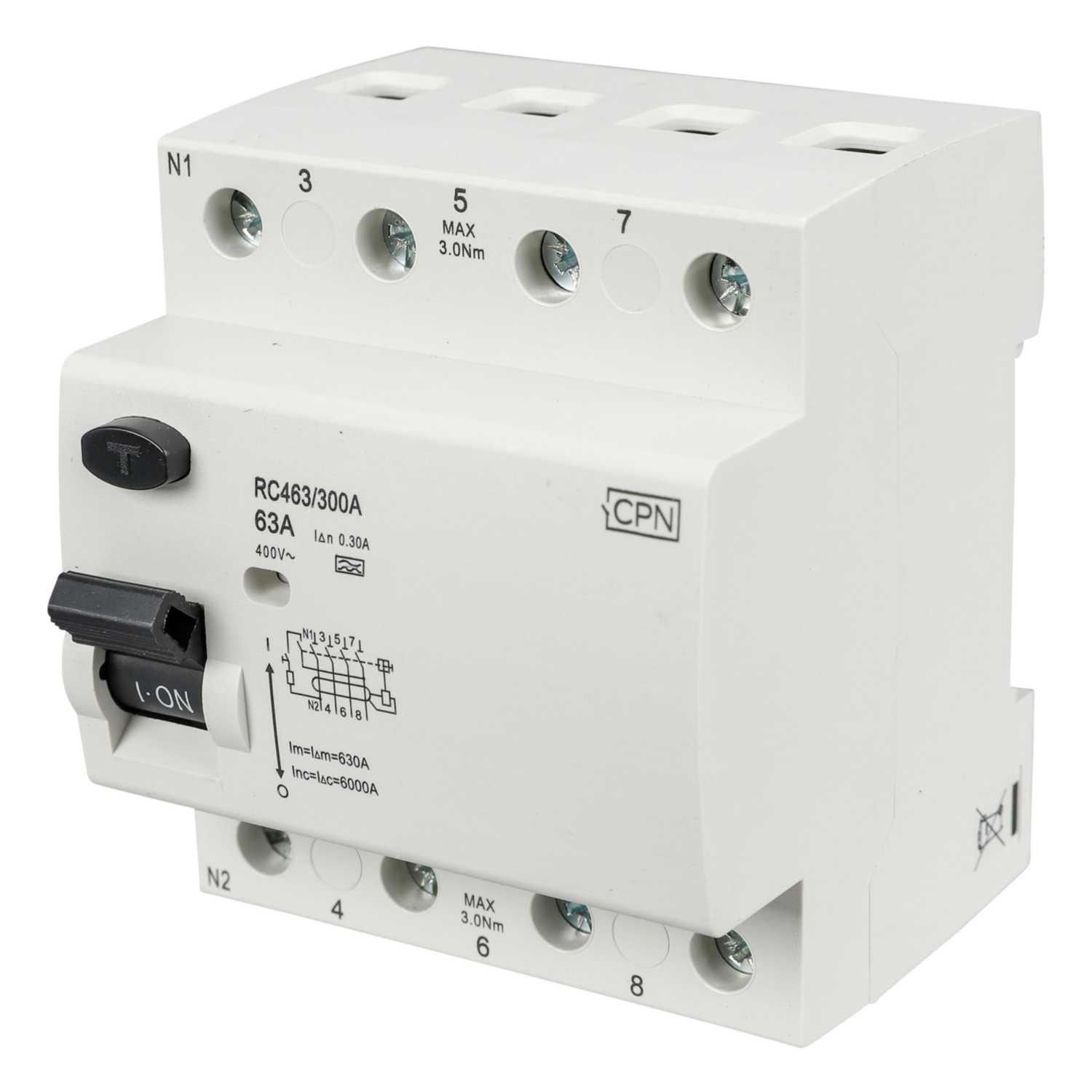 Cudis CPN 63A 4 Pole 300mA Type A RCD (RC463/300A) | CEF