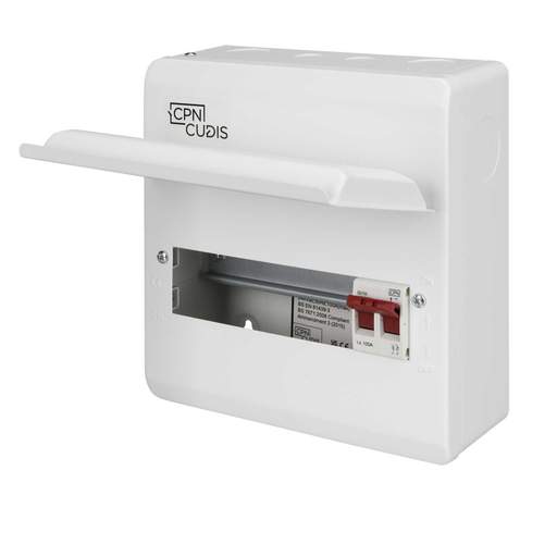 Cudis 8 Way 100A Isolator Incomer Metal Clad Consumer Unit