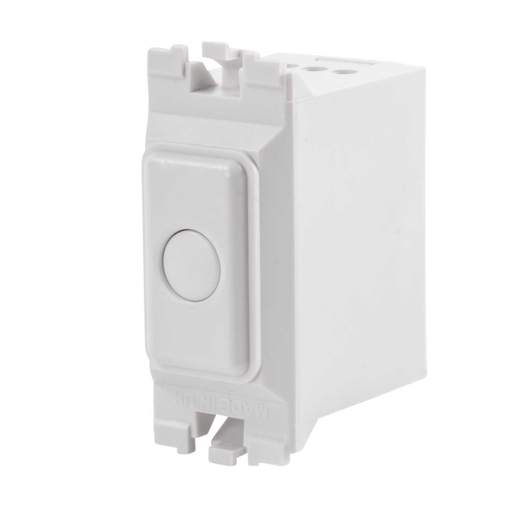 Danlers Grid Module Slave Push Button White
