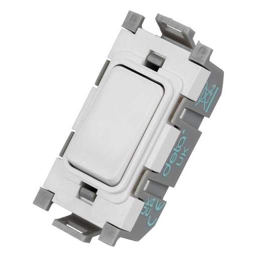 Deta 10A Single Pole 2 Way Grid Switch
