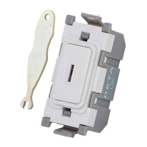 Deta 20A Double Pole Grid Key Switch