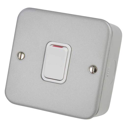 Deta 20A DP 1 Gang Switch Metal Clad