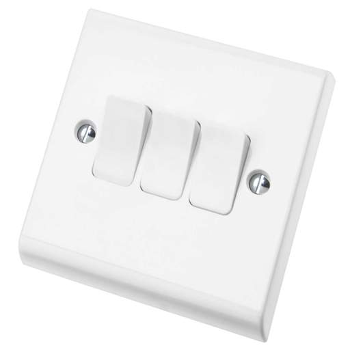 Deta 10A 3 Gang 2 Way Light Switch
