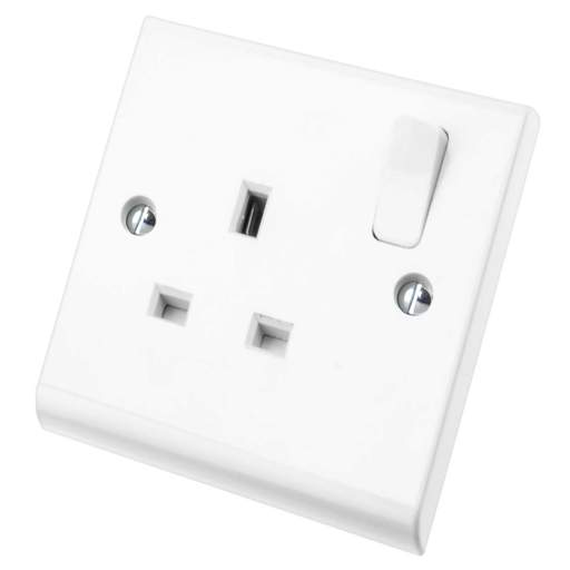 Deta 13A 1 Gang Switched Socket