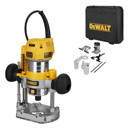 DEWALT D26204K-GB 230V (¼") 8mm Plunge and Fixed Base Router