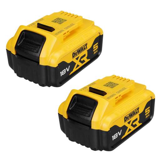DEWALT DCB184 18V 5.0Ah XR Li-Ion Battery (Pack of 2)