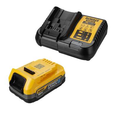 DCBP034-GB 18V XR POWERSTACK Compact 1.7Ah Battery and Charger
