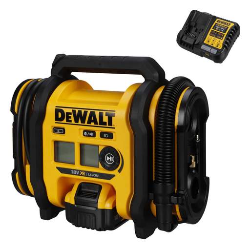 DEWALT DCC018P1-GB 18V XR Inflator with 1 x 5.0Ah Battery