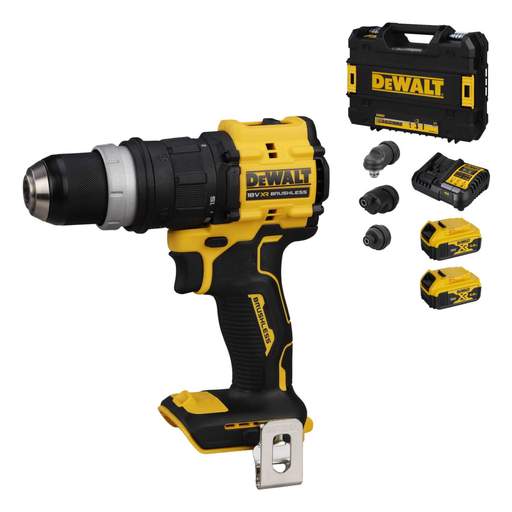 DEWALT DCD803P2T-GB 18V XR Multi-Head Drill Driver with 2 x 5.0Ah Batteries