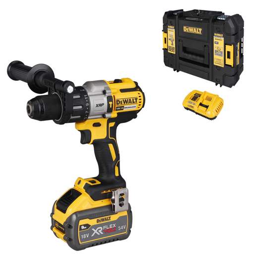 DEWALT DCD996X1-GB 18V Brushless Combi Drill with 1 x 9.0Ah Battery