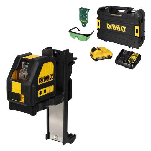 DEWALT DCE088D1G-GB 12V Green Cross Line Laser Level