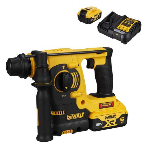 DeWALT DCH253P2-GB 18V XR SDS+ Hammer Drill with 2 x 5.0Ah Batteries
