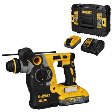 DCH273H2T-GB 18V XR SDS+ Hammer Drill with 2 x 5.0Ah POWERSTACK Batteries