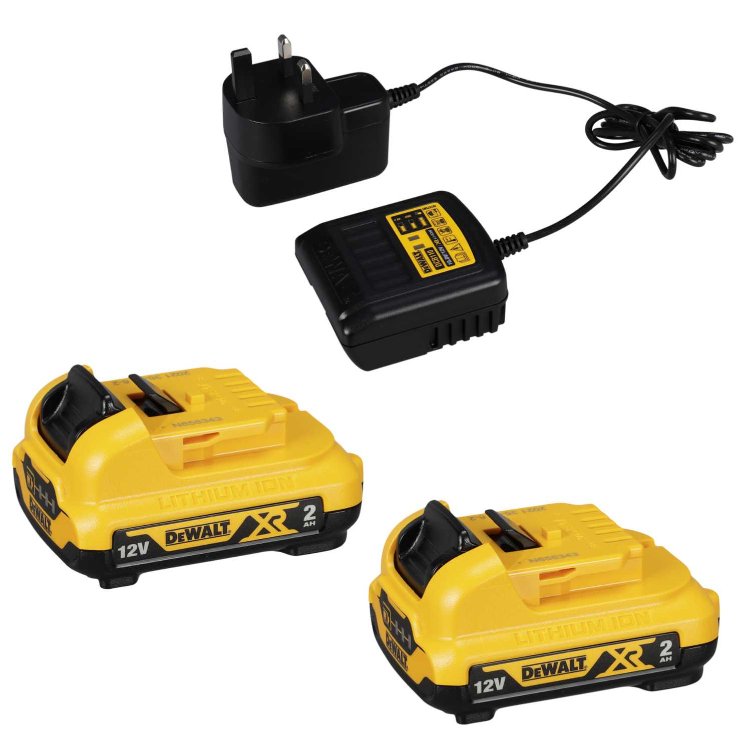 DeWALT DCK211D2TGB 12V Drill Driver and Impact Driver Kit with 2 x 2Ah