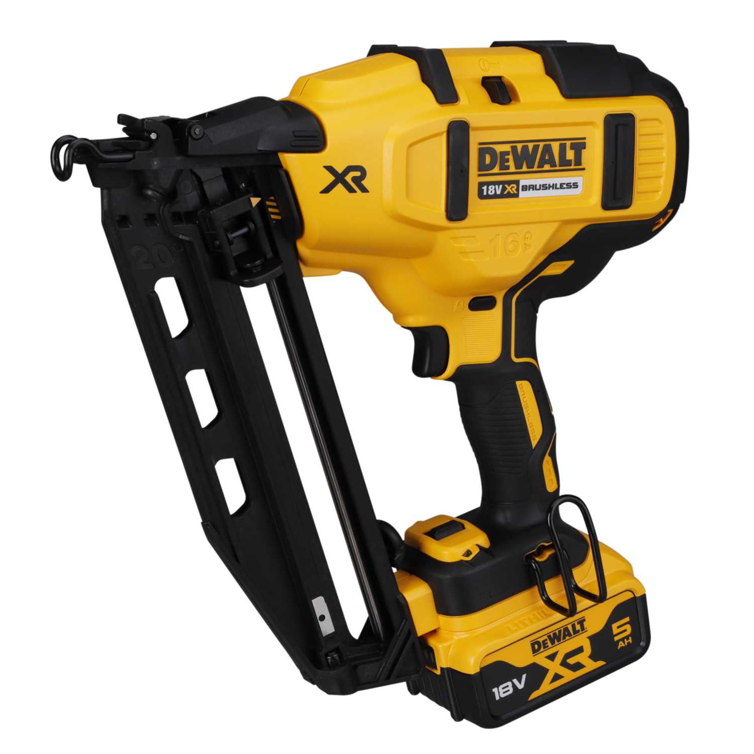 DeWALT DCK264P2TGB 18V Twin Pack Nailer with 2 x 5.0AH Liion