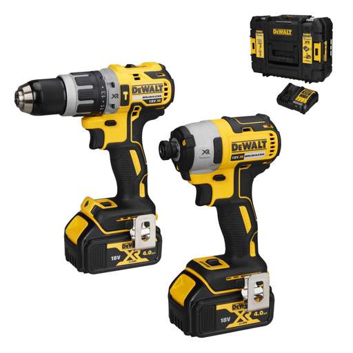 DEWALT DCK266M2T-GB 18V Combi Drill and Impact Driver with 2 x 4.0Ah Batteries