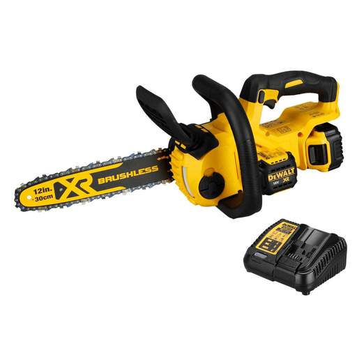 DEWALT DCM565P1P1-GB 18V Brushless 300mm Chainsaw with 5.0Ah Battery