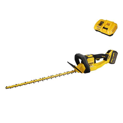 DEWALT DCMHT573X1-GB 54V Xr FLEXVOLT 650mm Hedge Trimmer with 1 x 9.0Ah Battery