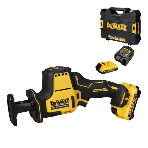 DEWALT DCS312D2-GB 12V XR Compact Reciprocating Saw with 2 x 2.0Ah Batteries