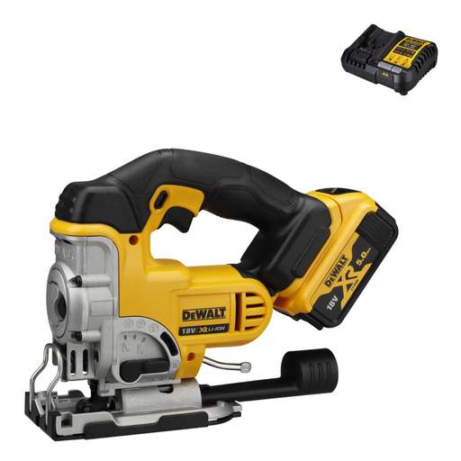 DEWALT DCS331P1-GB 18V XR Jigsaw with 1 x 5.0Ah Battery