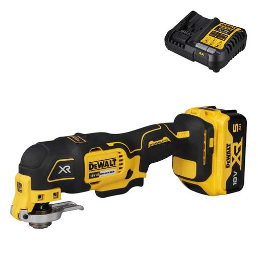 DeWALT DCS355P1-GB 18V XR Brushless Multi Tool with 1 x 5.0Ah Battery