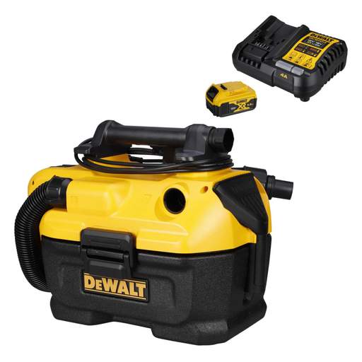 DEWALT DCV584LP1-GB 54V XR FLEXVOLT Wet and Dry Vacuum with 1 x 5.0Ah Battery
