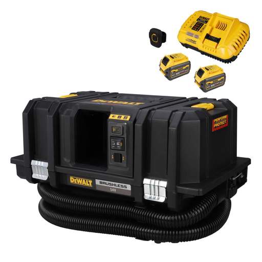 DEWALT DCV586MT2-GB 54V XR Flexvolt M-Class Dust Extractor with 2 x 6.0Ah Batteries