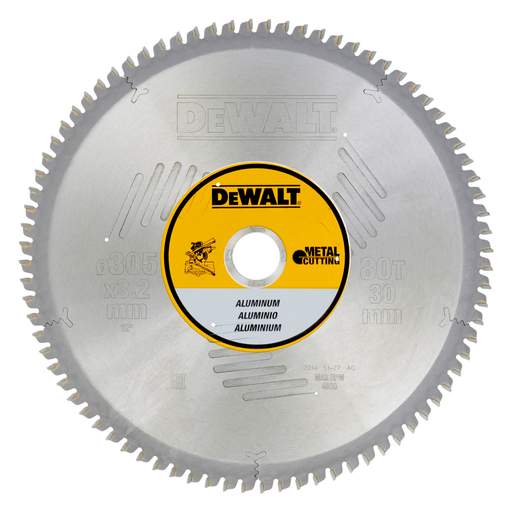 DeWALT DT1916-QZ 80T Aluminium Cutting Circular Saw Blade 305mm