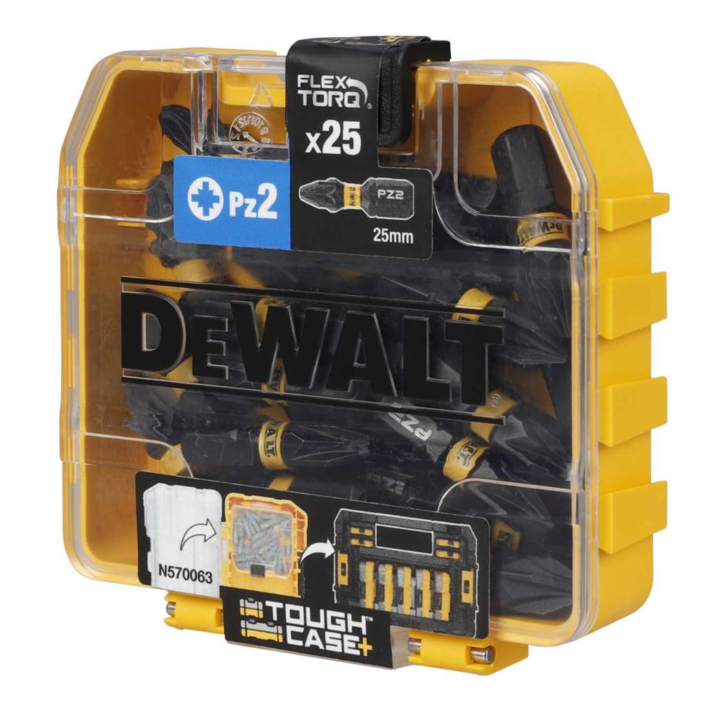 DeWALT DT70564T-QZ FLEXTORQ PZ2 Screwdriver Bit Set (Pack of 25