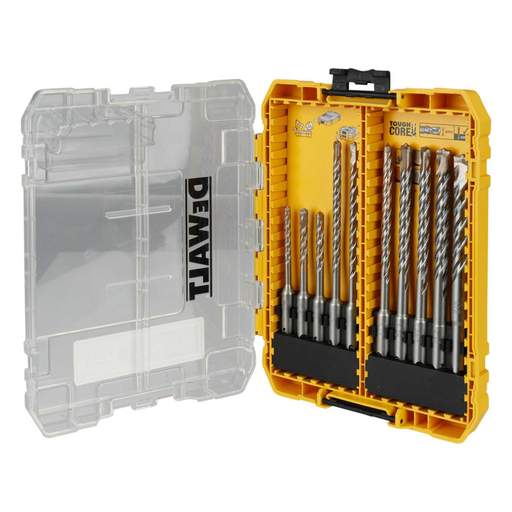 DeWALT DT70753-QZ 10 Piece Extreme SDS+ Masonry Drill Bit Set (DT70753 ...