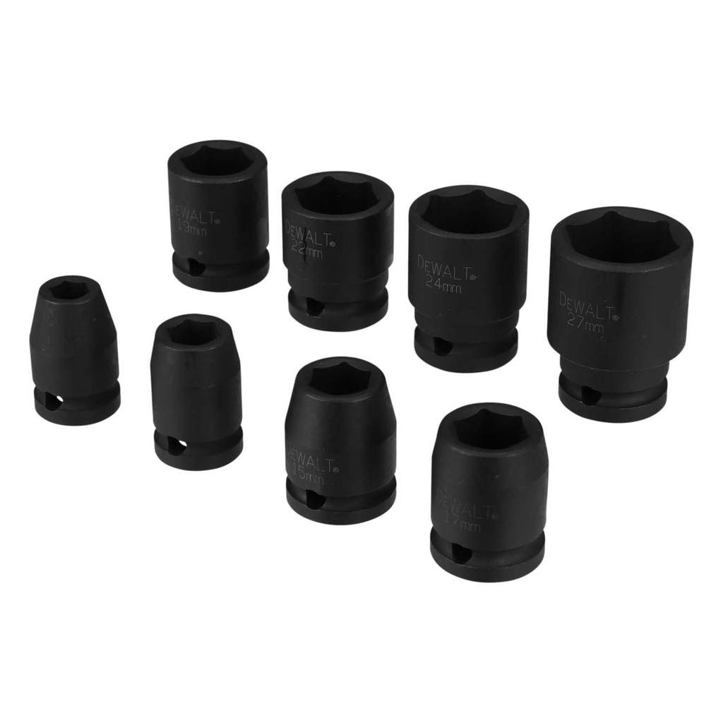 D&D DEWALT DT7507-QZ 9 Piece Impact Socket Set (DT7507-QZ) | CEF
