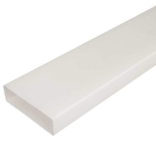 Domus Ventilation 204mm x 60mm Flat Channel Duct (1m Length)