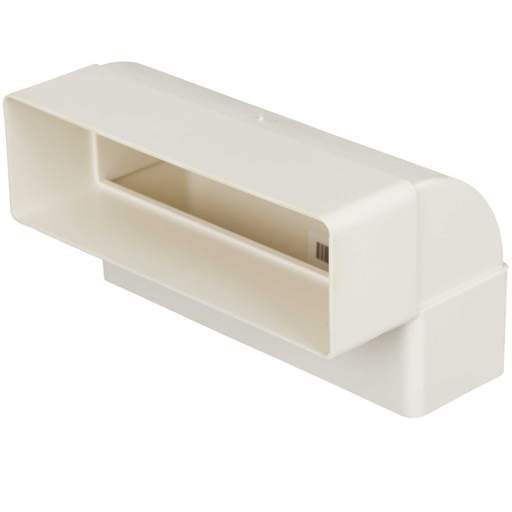 Domus Ventilation 204mm x 60mm Flat Channel 90° Vertical Bend