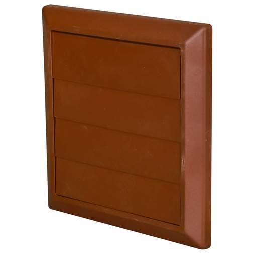 Domus Ventilation 125mm (5 Inch ) Gravity Grille Brown
