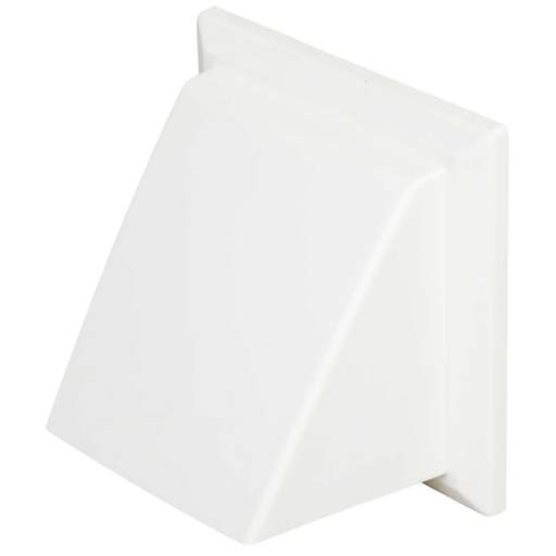 Domus Ventilation 125mm 5" Cowled Outlet with Damper White (5902W) | CEF