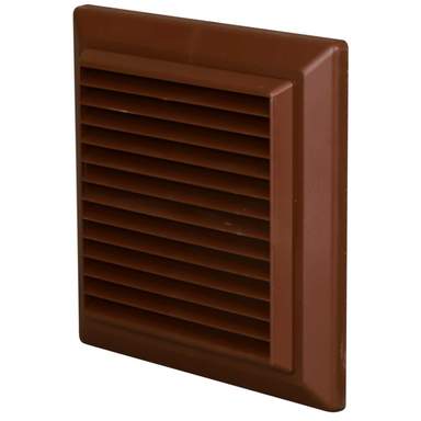 Grille De Ventilation Marron à Gravité – 125mm, Pour Conduit Externe, Durable Et Discret !