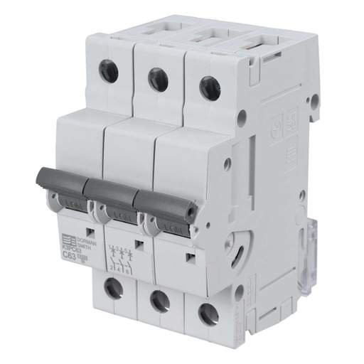 Dorman Smith 63A Triple Pole 10kA C Curve MCB