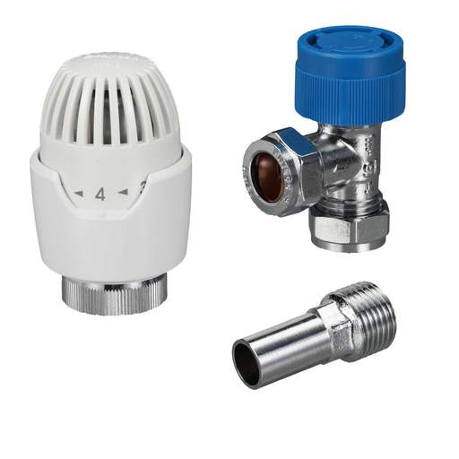 Drayton RT212 15mm Angled Thermostatic Radiator Valve White